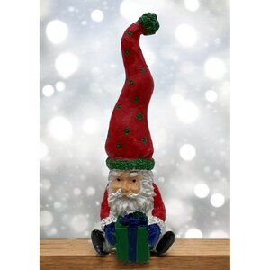 Night Time Sitting Santa Christmas Figurine Hermitage Pottery Vintage 1990s